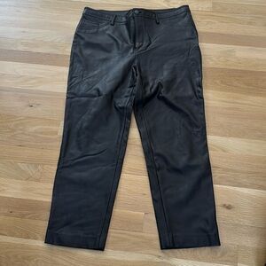 Halogen vegan leather ankle pants from Nordstrom size 14